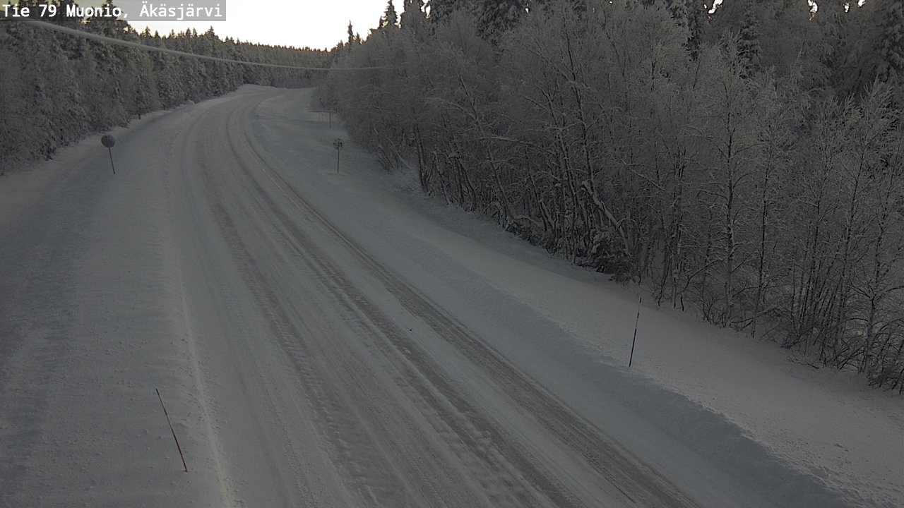 Weather Camera Image Road 79 Muonio, Äkäsjärvi, Muonio, Lappi