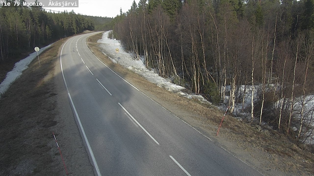 Weather Camera Image Väg 79 Muonio, Äkäsjärvi, Muonio, Lappi