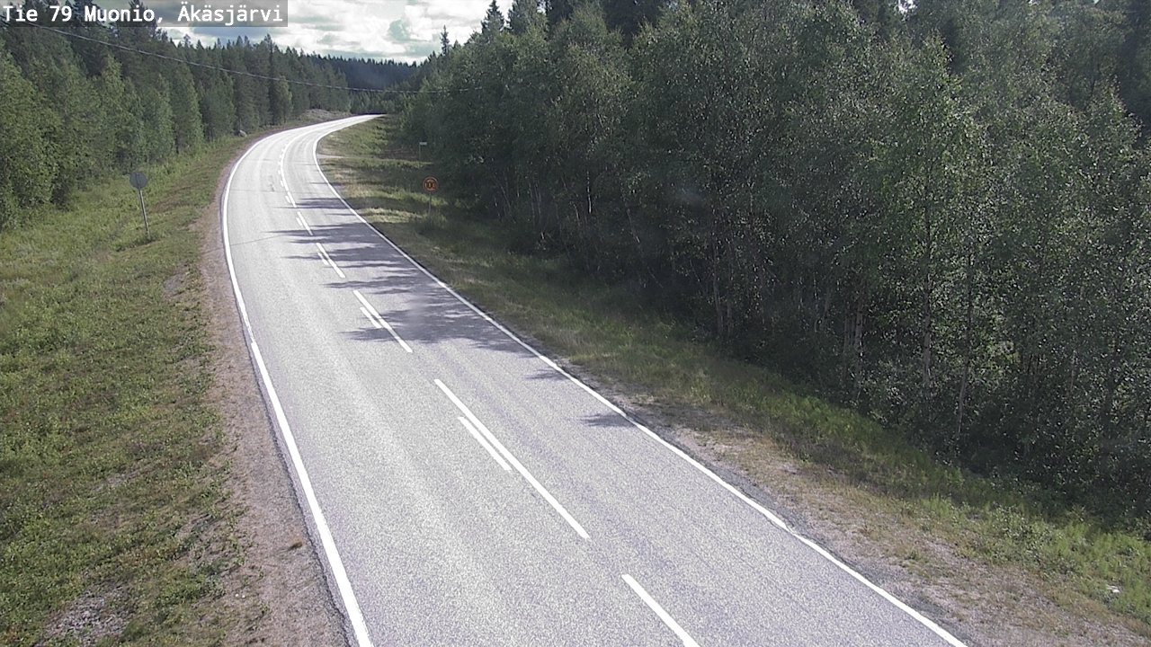 Weather Camera Image Väg 79 Muonio, Äkäsjärvi, Muonio, Lappi