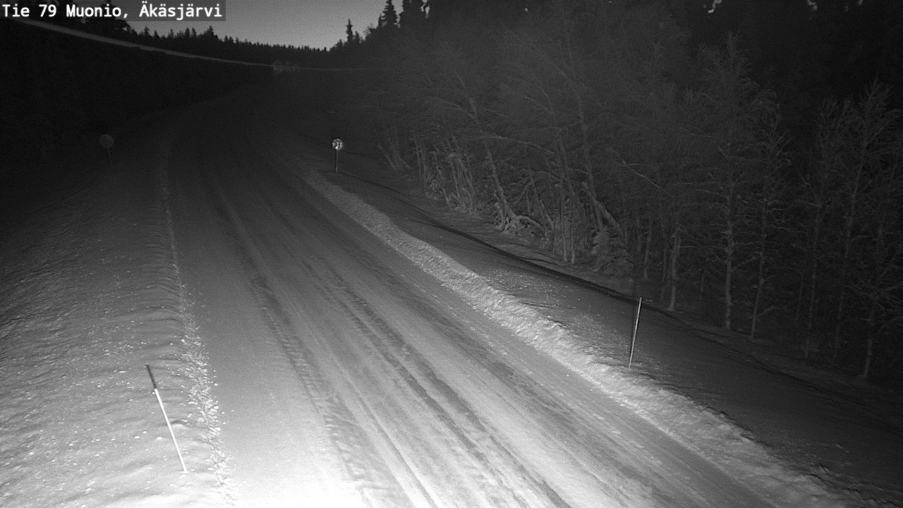 Weather Camera Image Road 79 Muonio, Äkäsjärvi, Muonio, Lappi
