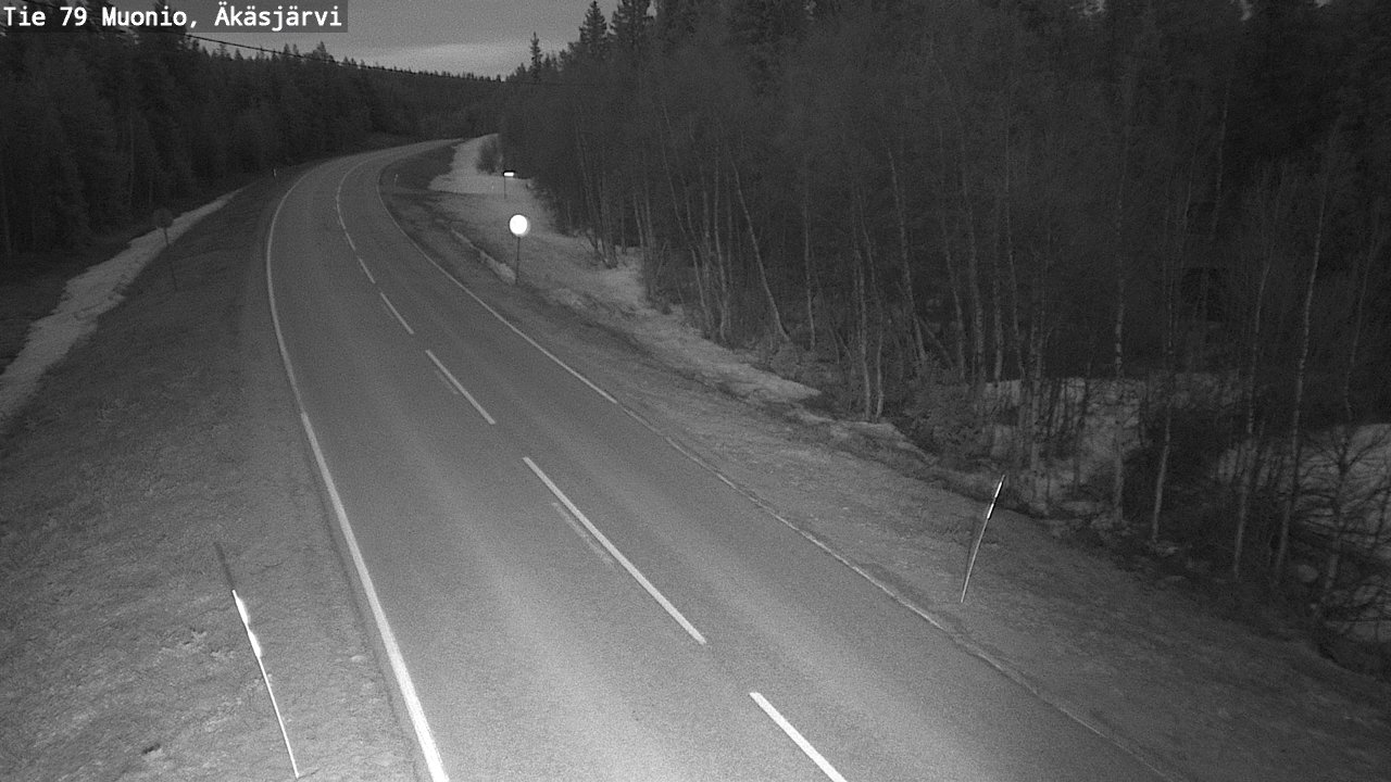 Weather Camera Image Road 79 Muonio, Äkäsjärvi, Muonio, Lappi