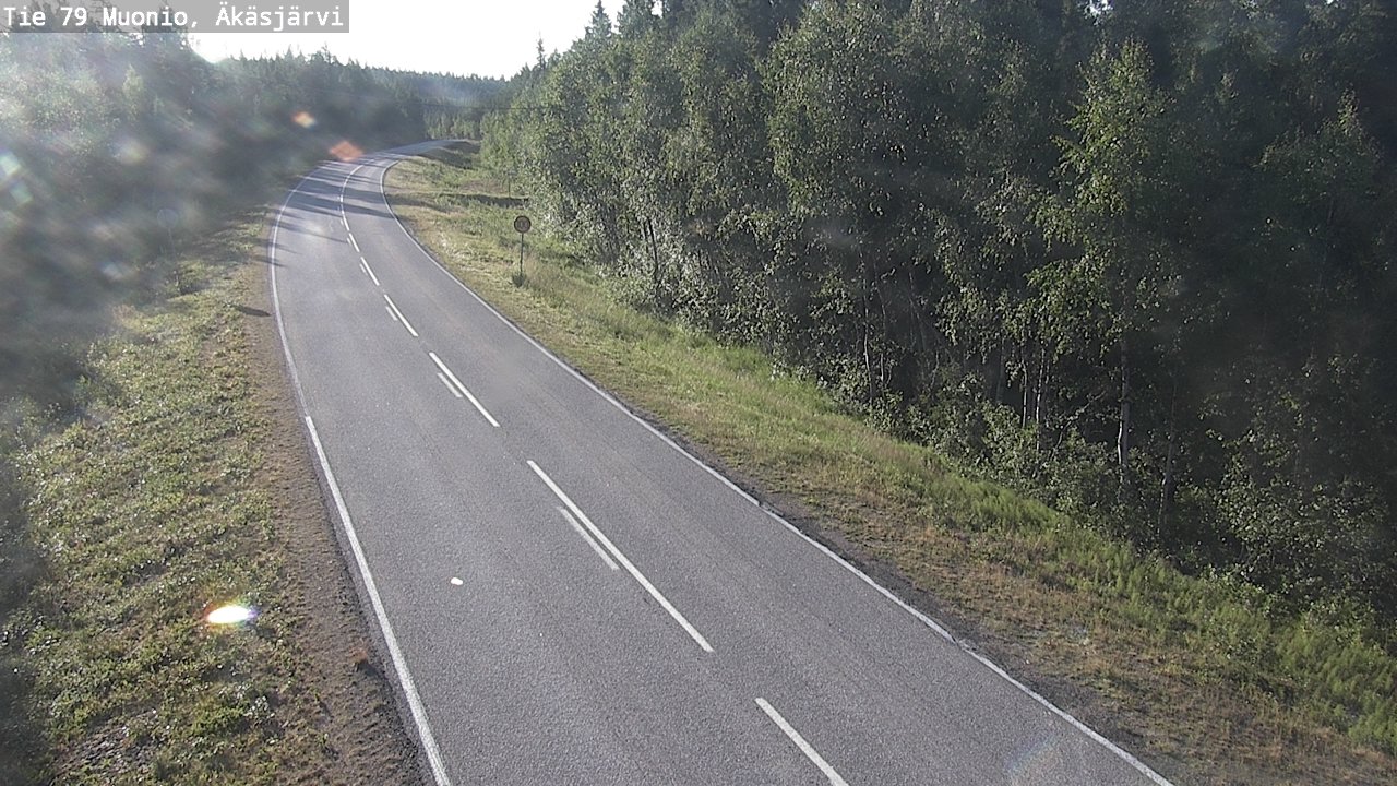 Weather Camera Image Road 79 Muonio, Äkäsjärvi, Muonio, Lappi