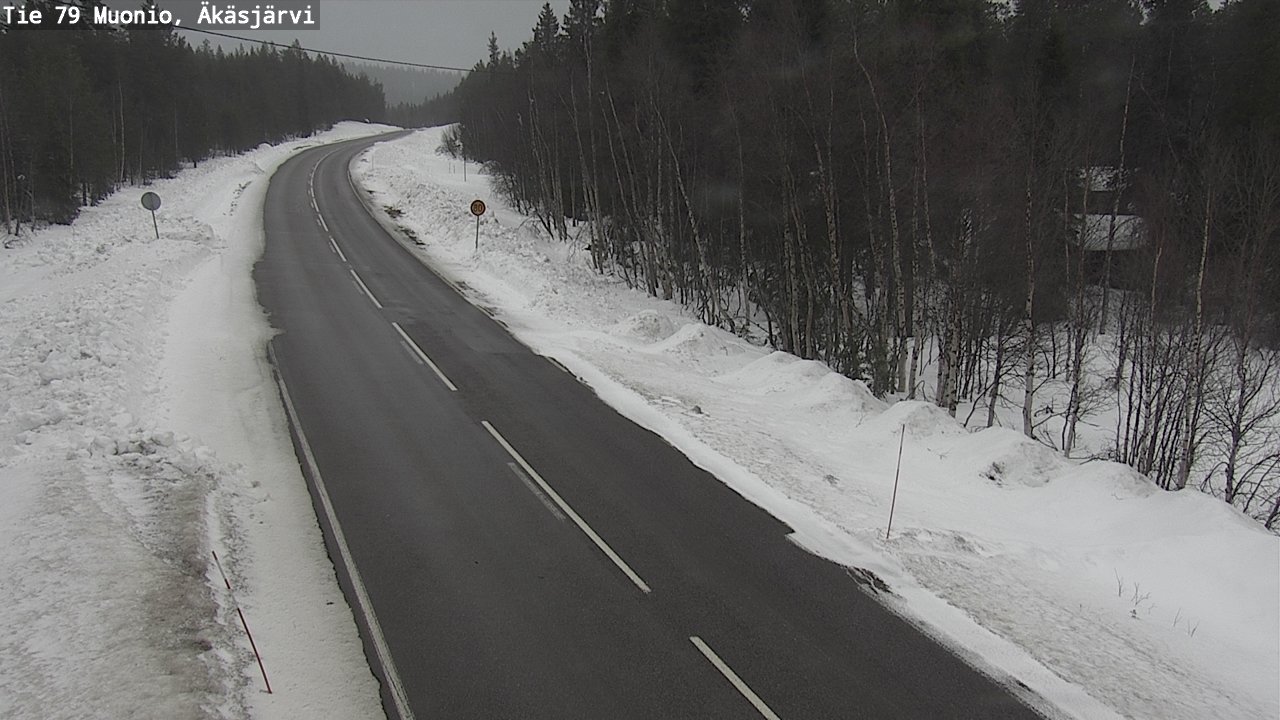 Weather Camera Image Väg 79 Muonio, Äkäsjärvi, Muonio, Lappi