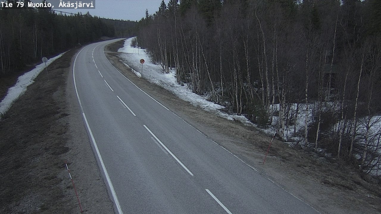 Weather Camera Image Road 79 Muonio, Äkäsjärvi, Muonio, Lappi