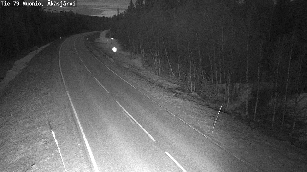 Weather Camera Image Road 79 Muonio, Äkäsjärvi, Muonio, Lappi
