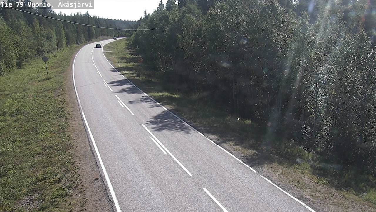 Weather Camera Image Road 79 Muonio, Äkäsjärvi, Muonio, Lappi
