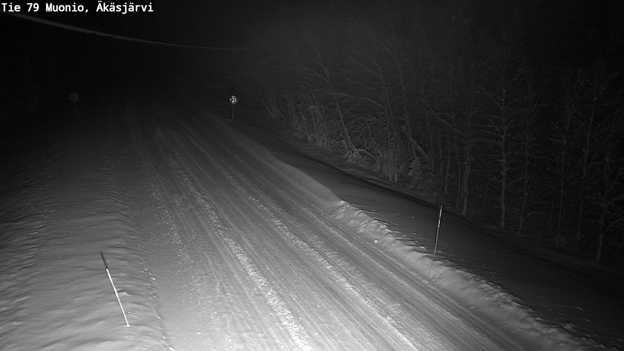 Weather Camera Image Väg 79 Muonio, Äkäsjärvi, Muonio, Lappi