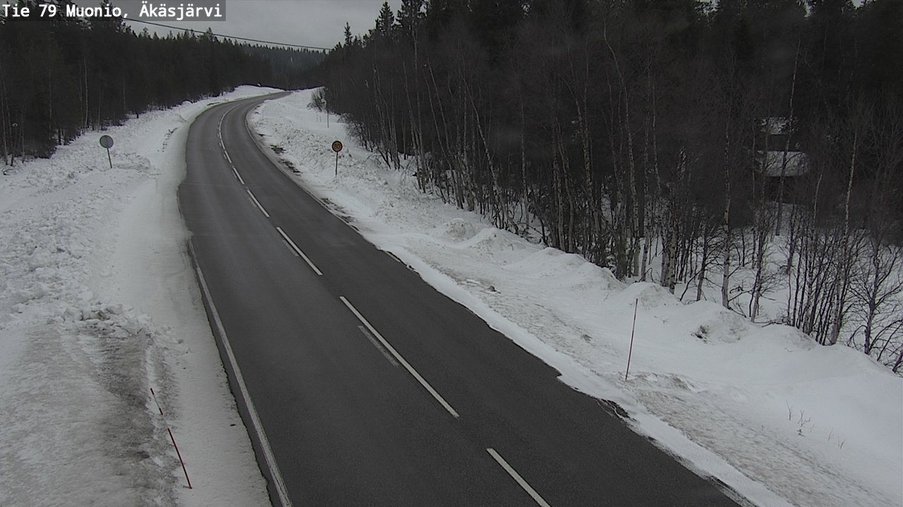 Weather Camera Image Väg 79 Muonio, Äkäsjärvi, Muonio, Lappi