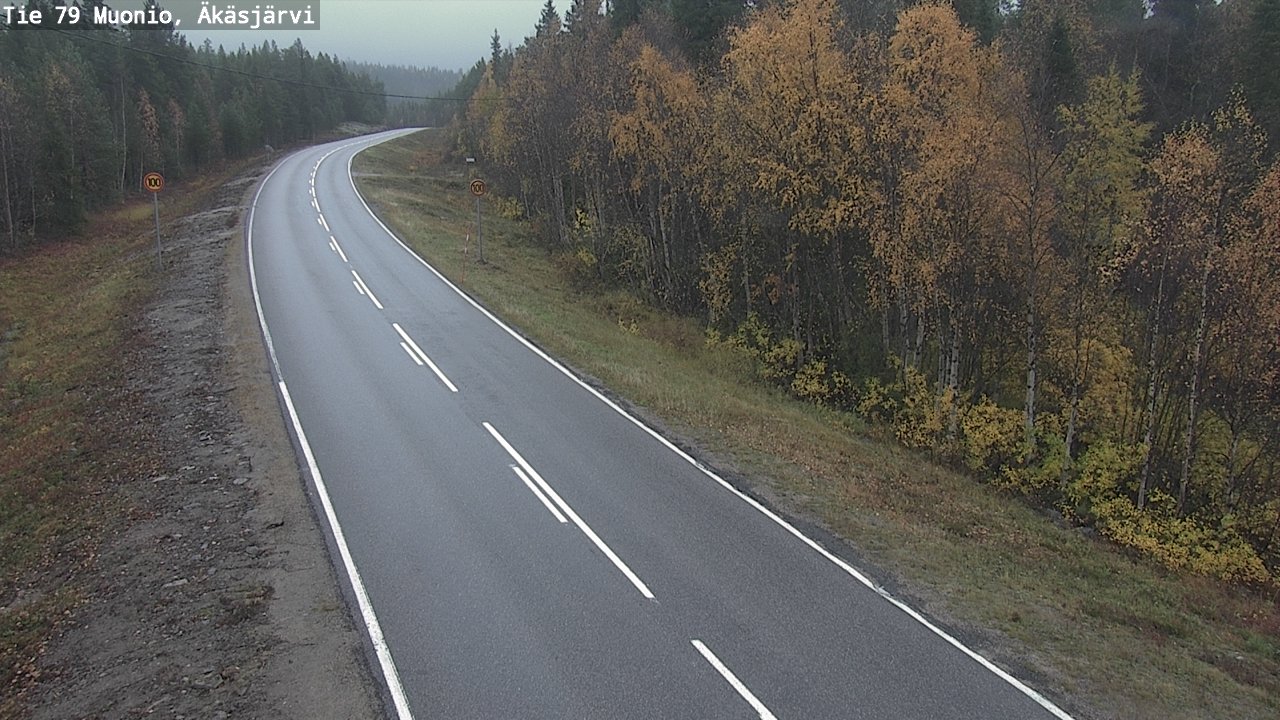 Weather Camera Image Road 79 Muonio, Äkäsjärvi, Muonio, Lappi