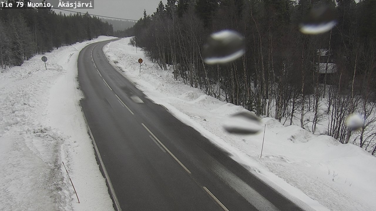 Weather Camera Image Road 79 Muonio, Äkäsjärvi, Muonio, Lappi