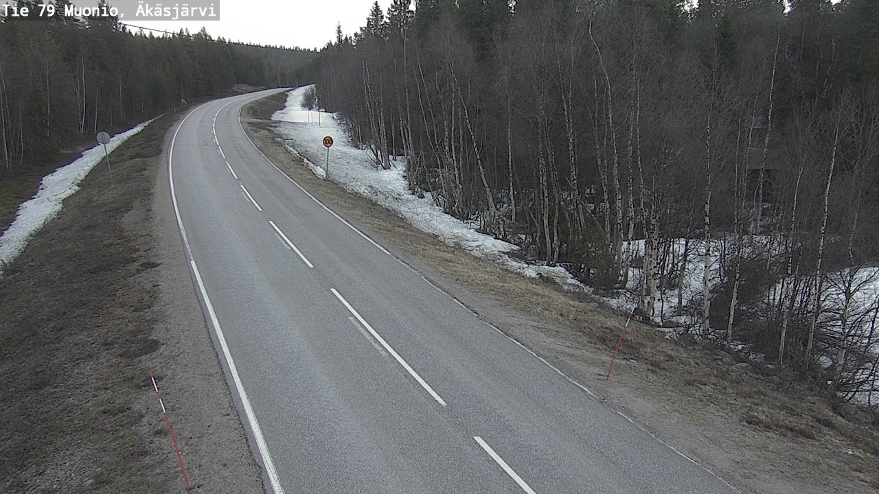 Weather Camera Image Road 79 Muonio, Äkäsjärvi, Muonio, Lappi