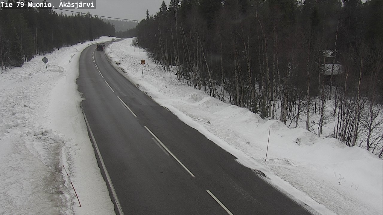 Weather Camera Image Väg 79 Muonio, Äkäsjärvi, Muonio, Lappi
