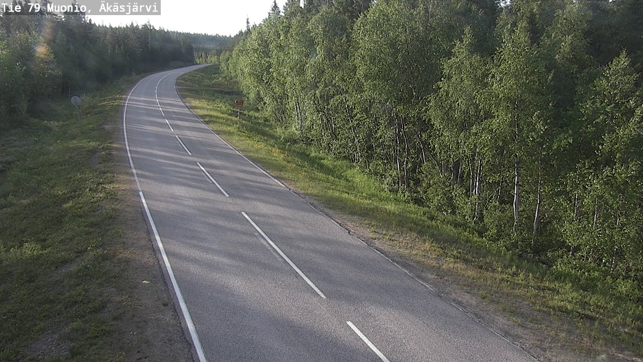 Weather Camera Image Road 79 Muonio, Äkäsjärvi, Muonio, Lappi