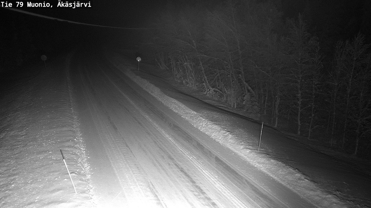 Weather Camera Image Road 79 Muonio, Äkäsjärvi, Muonio, Lappi