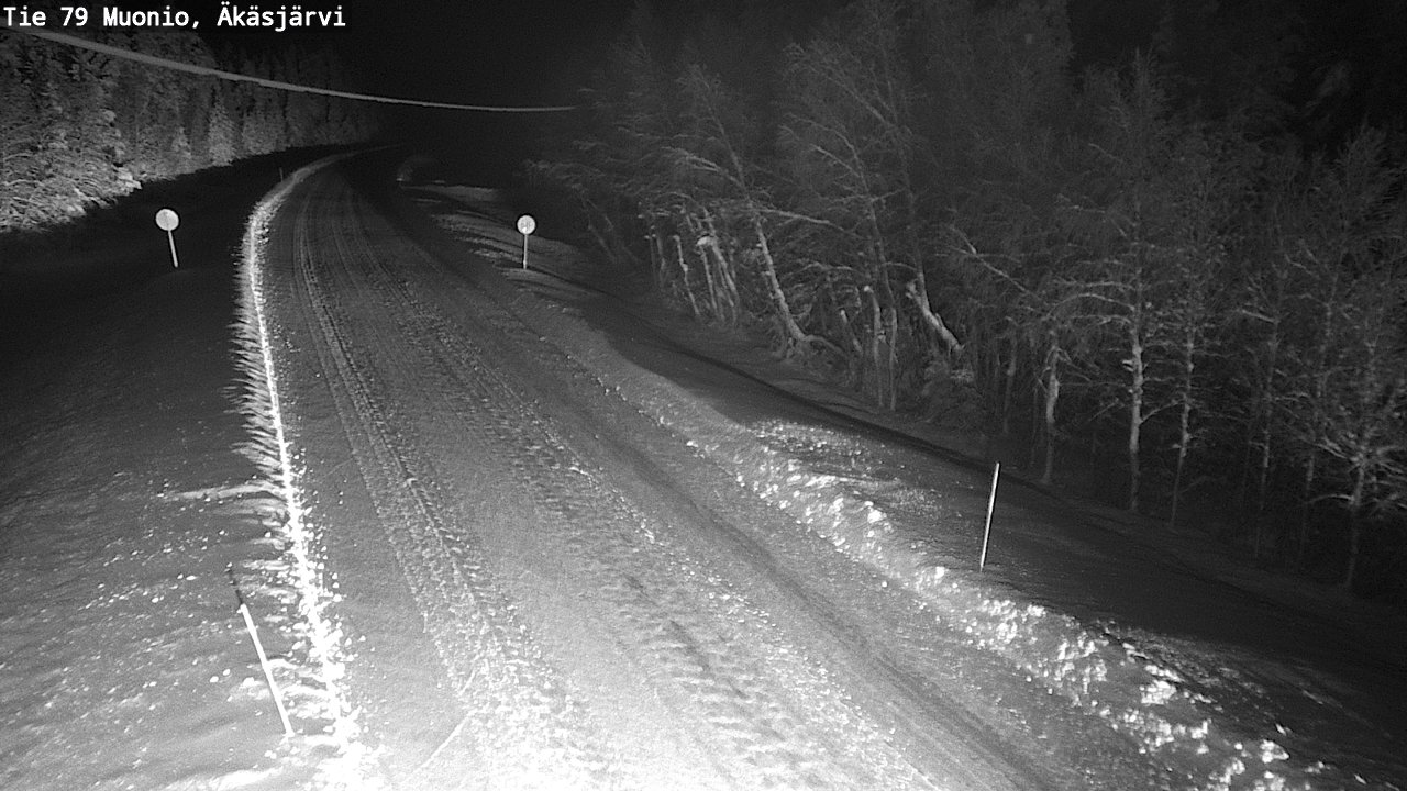 Weather Camera Image Väg 79 Muonio, Äkäsjärvi, Muonio, Lappi