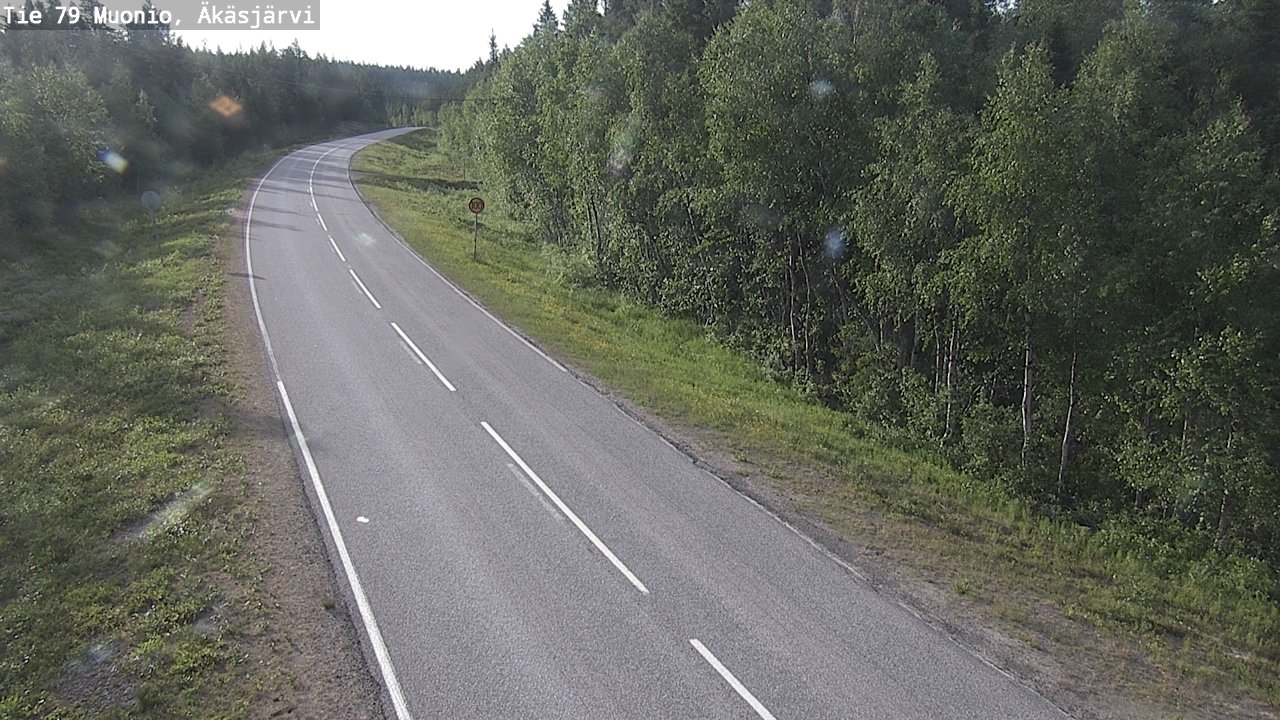 Weather Camera Image Road 79 Muonio, Äkäsjärvi, Muonio, Lappi