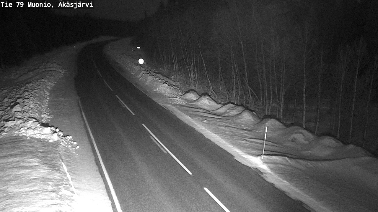 Weather Camera Image Väg 79 Muonio, Äkäsjärvi, Muonio, Lappi