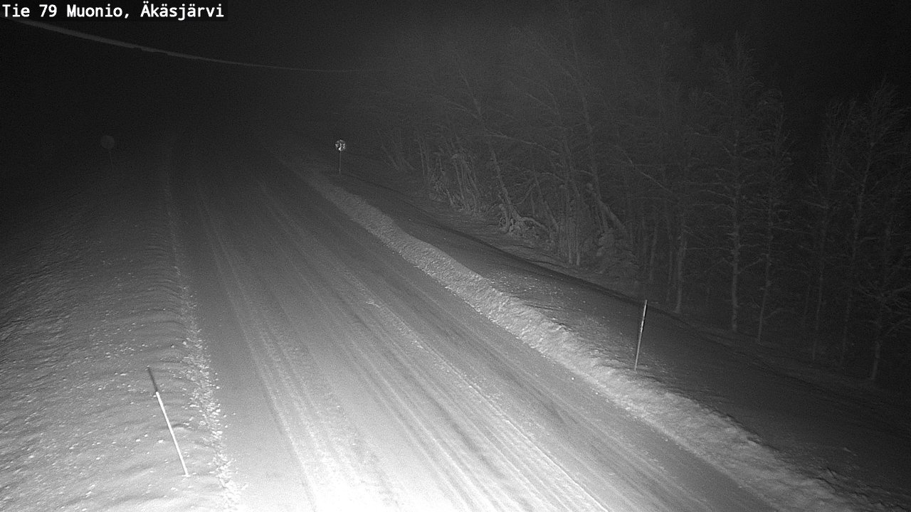 Weather Camera Image Väg 79 Muonio, Äkäsjärvi, Muonio, Lappi