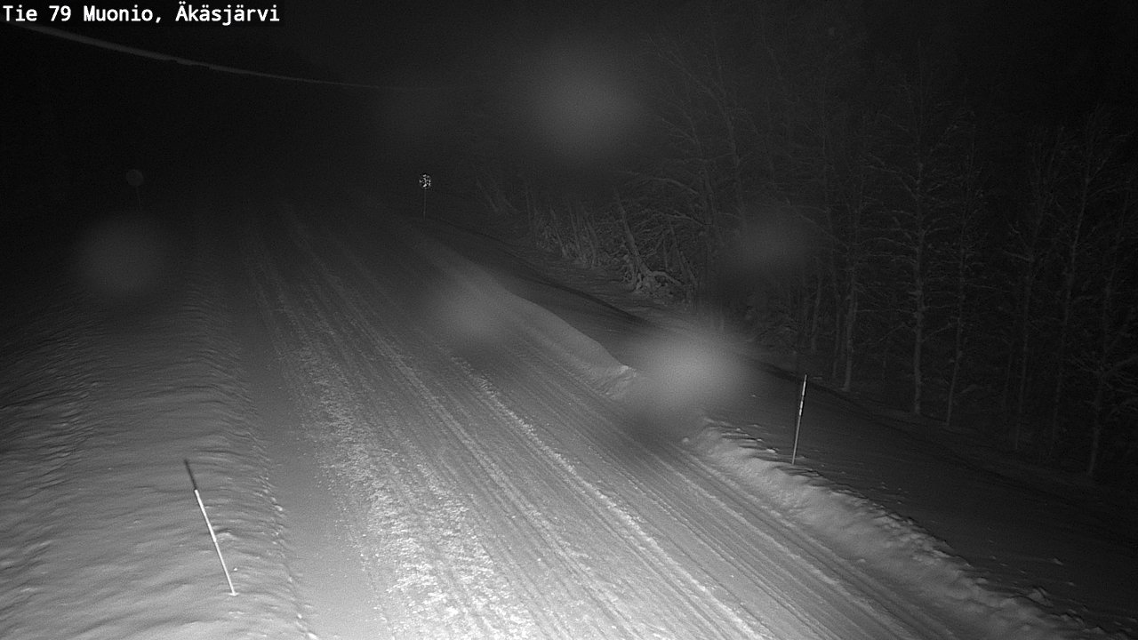 Weather Camera Image Väg 79 Muonio, Äkäsjärvi, Muonio, Lappi