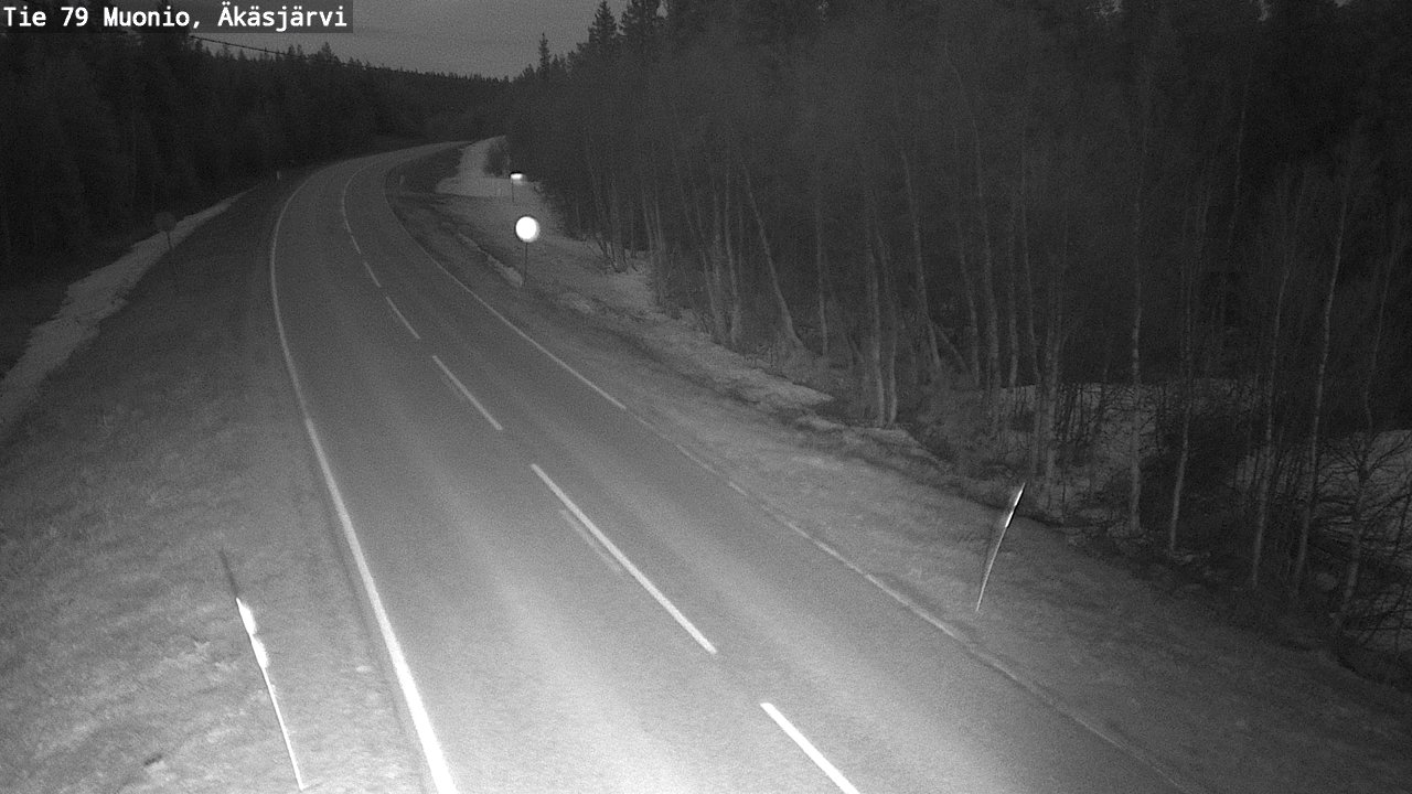 Weather Camera Image Road 79 Muonio, Äkäsjärvi, Muonio, Lappi