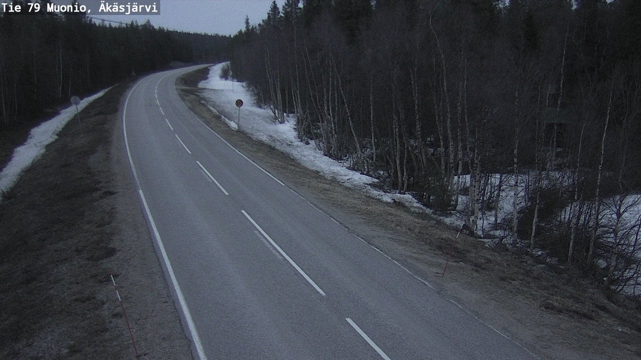 Weather Camera Image Road 79 Muonio, Äkäsjärvi, Muonio, Lappi