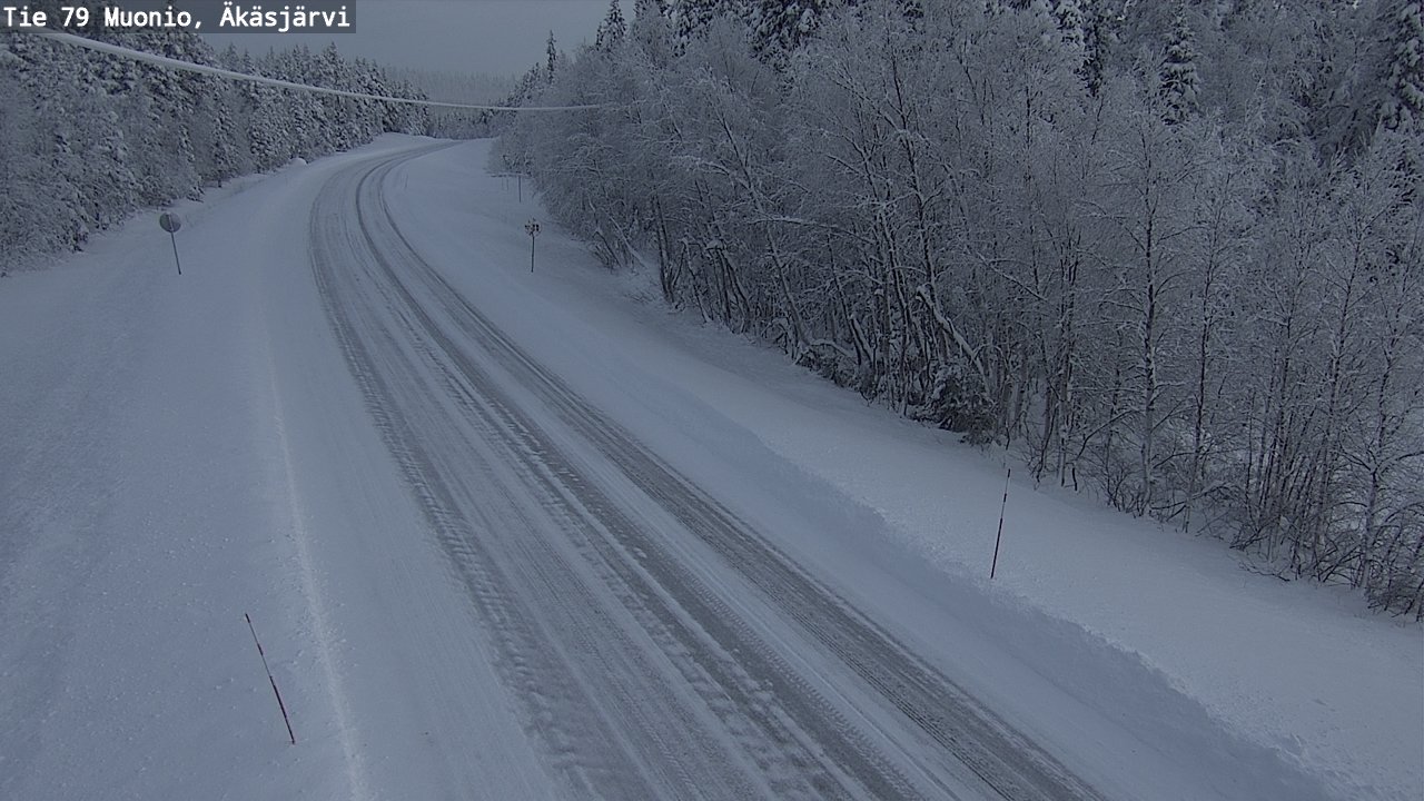 Weather Camera Image Väg 79 Muonio, Äkäsjärvi, Muonio, Lappi