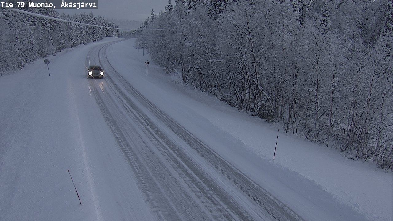 Weather Camera Image Väg 79 Muonio, Äkäsjärvi, Muonio, Lappi