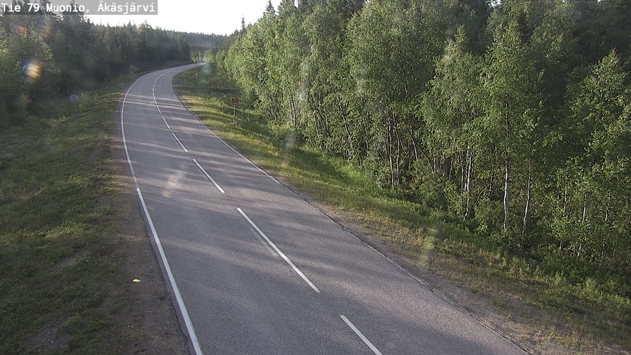 Weather Camera Image Road 79 Muonio, Äkäsjärvi, Muonio, Lappi