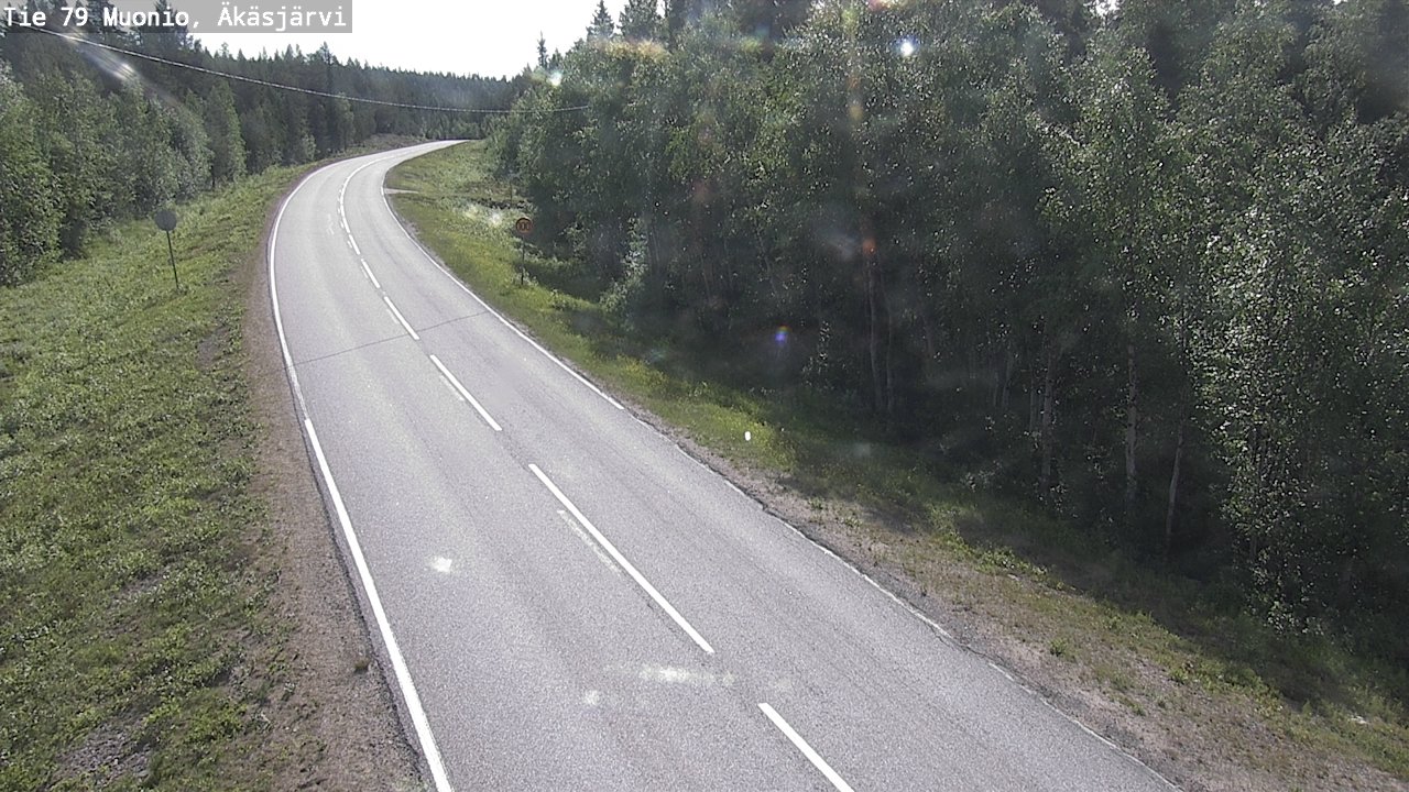 Weather Camera Image Road 79 Muonio, Äkäsjärvi, Muonio, Lappi
