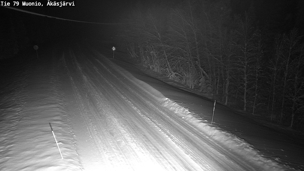 Weather Camera Image Väg 79 Muonio, Äkäsjärvi, Muonio, Lappi