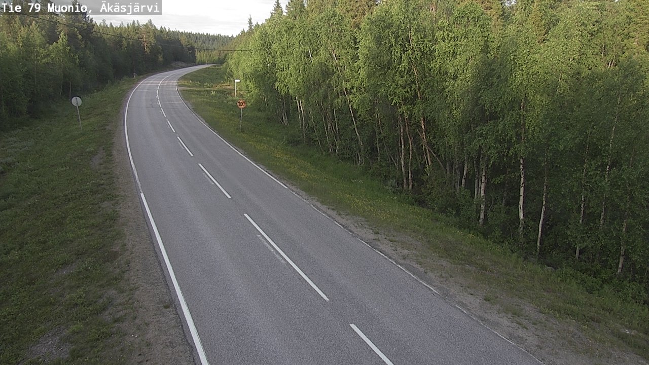 Weather Camera Image Road 79 Muonio, Äkäsjärvi, Muonio, Lappi