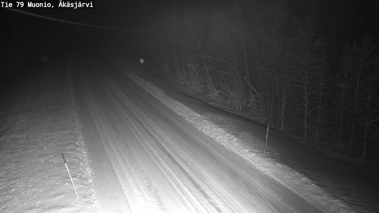 Weather Camera Image Väg 79 Muonio, Äkäsjärvi, Muonio, Lappi