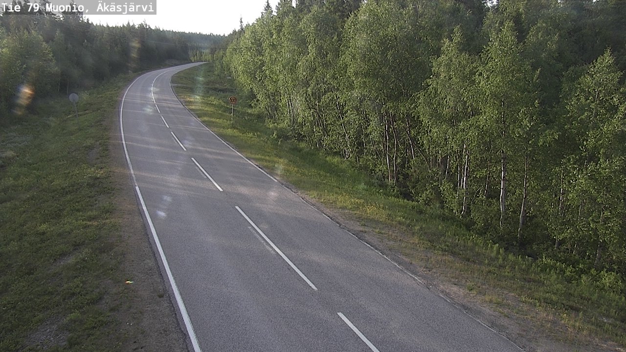 Weather Camera Image Road 79 Muonio, Äkäsjärvi, Muonio, Lappi