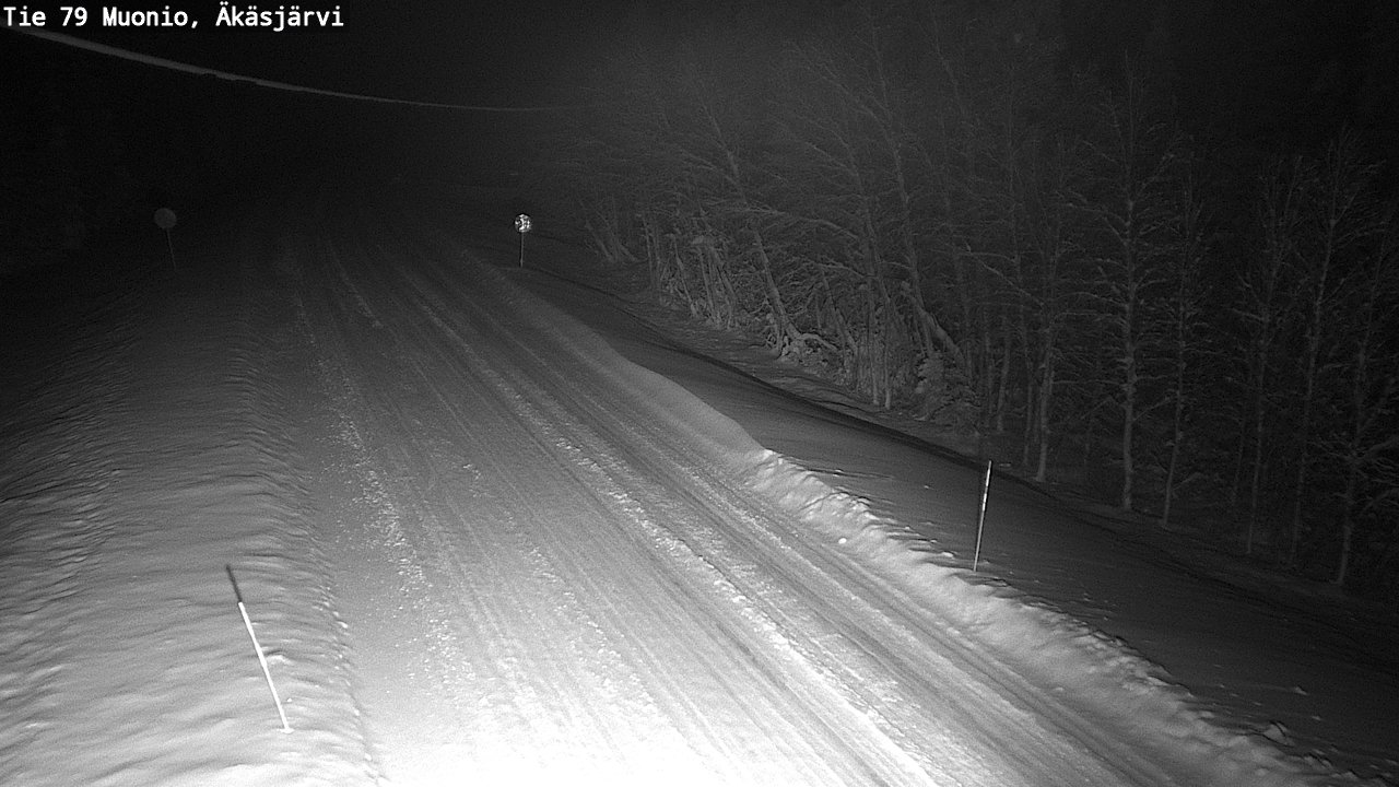 Weather Camera Image Väg 79 Muonio, Äkäsjärvi, Muonio, Lappi