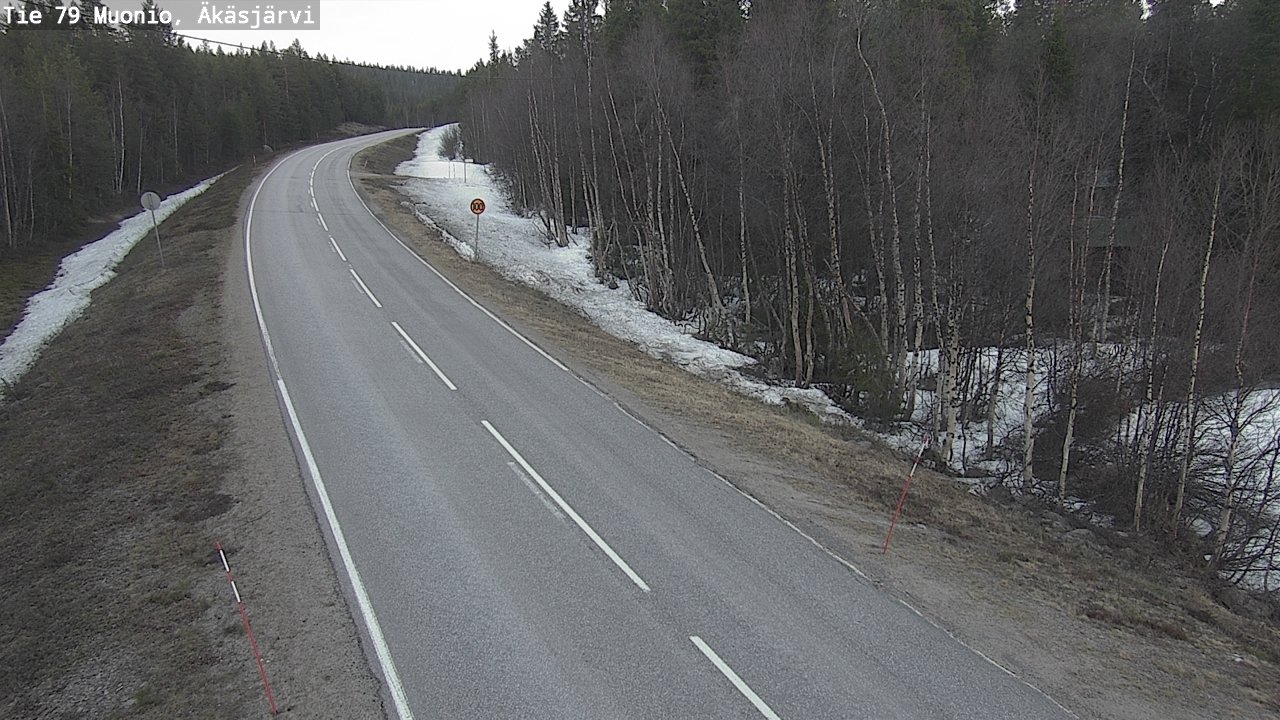 Weather Camera Image Road 79 Muonio, Äkäsjärvi, Muonio, Lappi