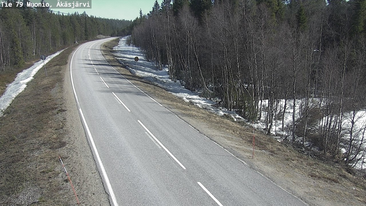 Weather Camera Image Road 79 Muonio, Äkäsjärvi, Muonio, Lappi