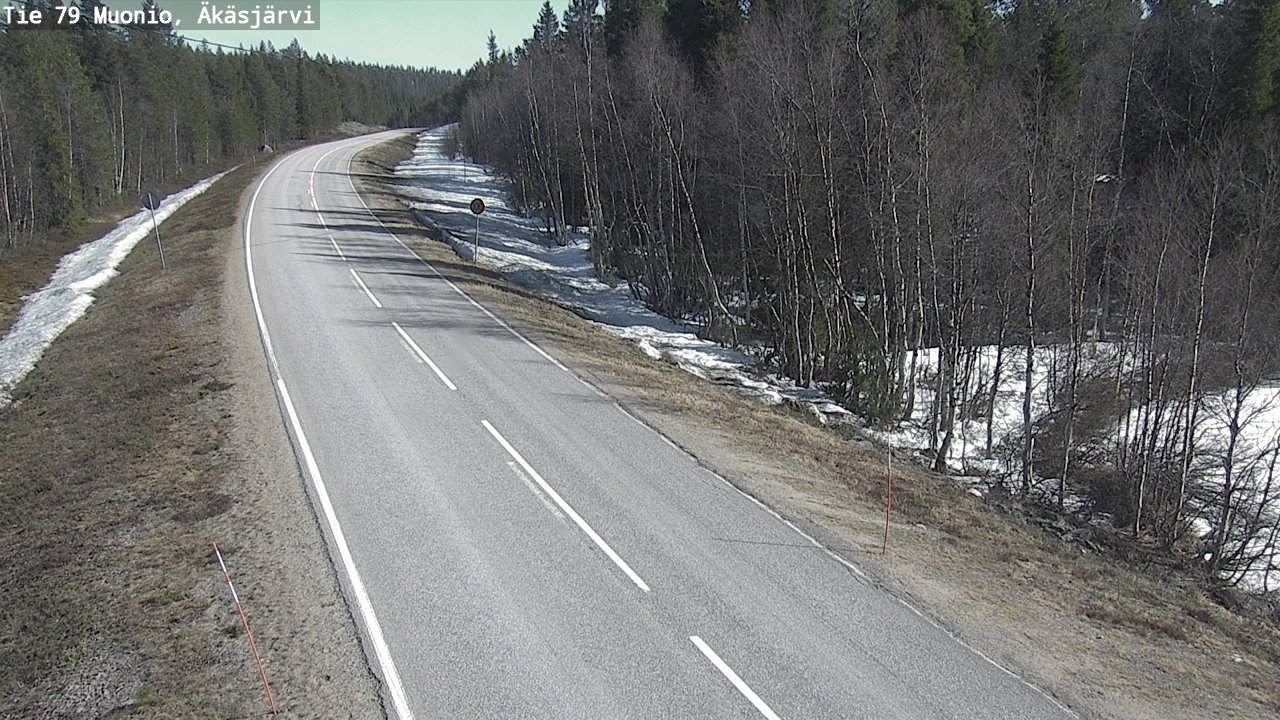 Weather Camera Image Road 79 Muonio, Äkäsjärvi, Muonio, Lappi