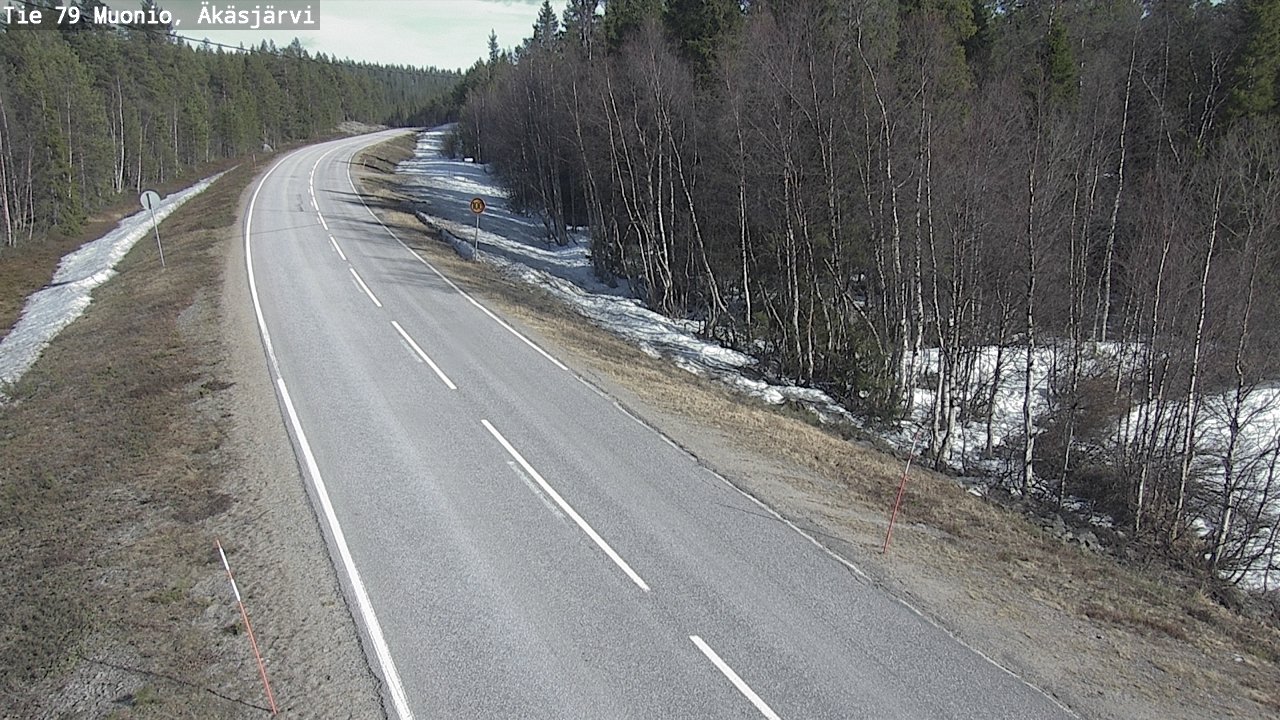 Weather Camera Image Road 79 Muonio, Äkäsjärvi, Muonio, Lappi