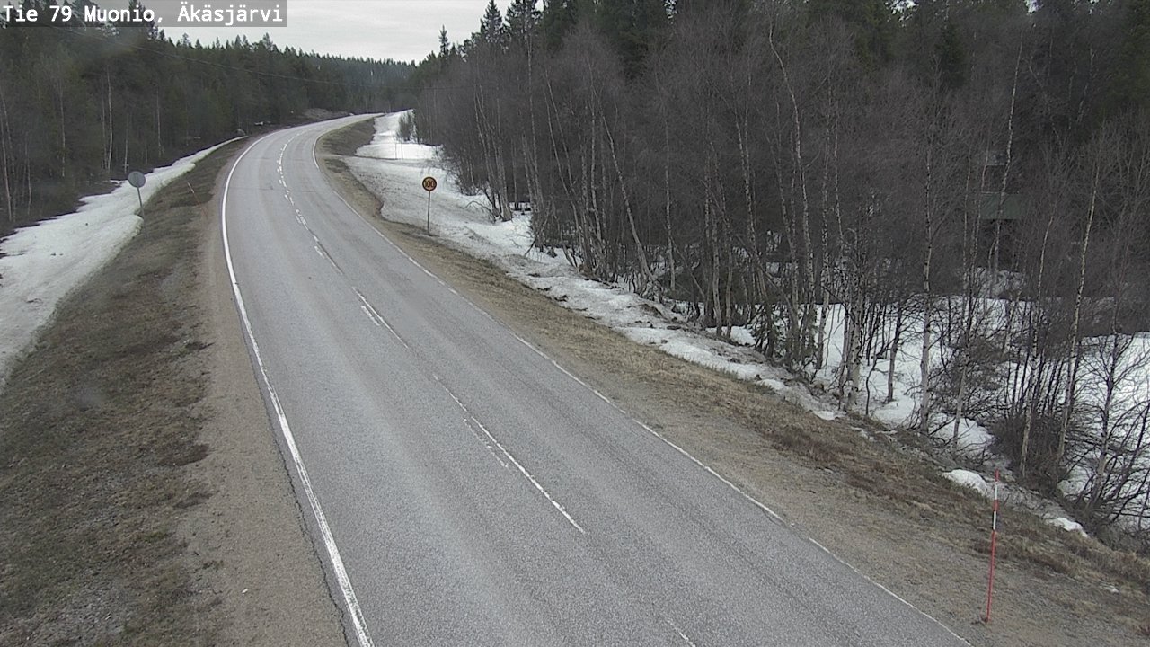 Weather Camera Image Road 79 Muonio, Äkäsjärvi, Muonio, Lappi