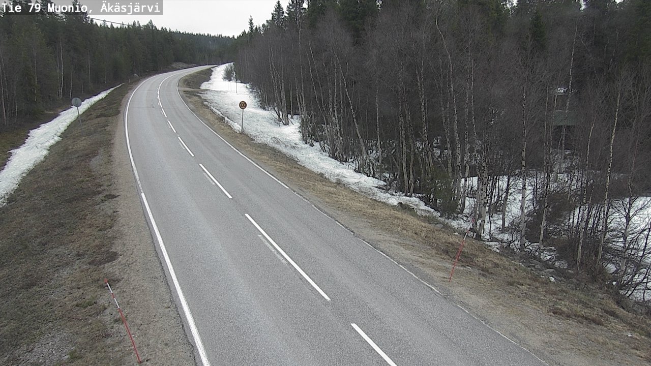 Weather Camera Image Road 79 Muonio, Äkäsjärvi, Muonio, Lappi