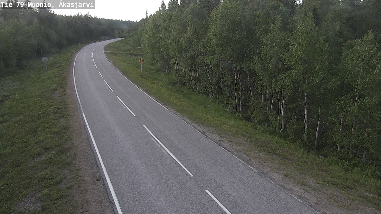 Weather Camera Image Road 79 Muonio, Äkäsjärvi, Muonio, Lappi