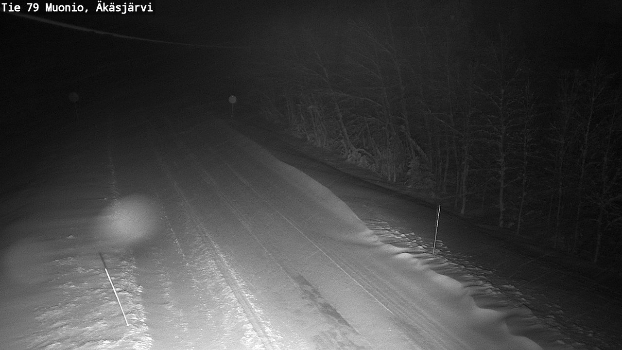 Weather Camera Image Väg 79 Muonio, Äkäsjärvi, Muonio, Lappi