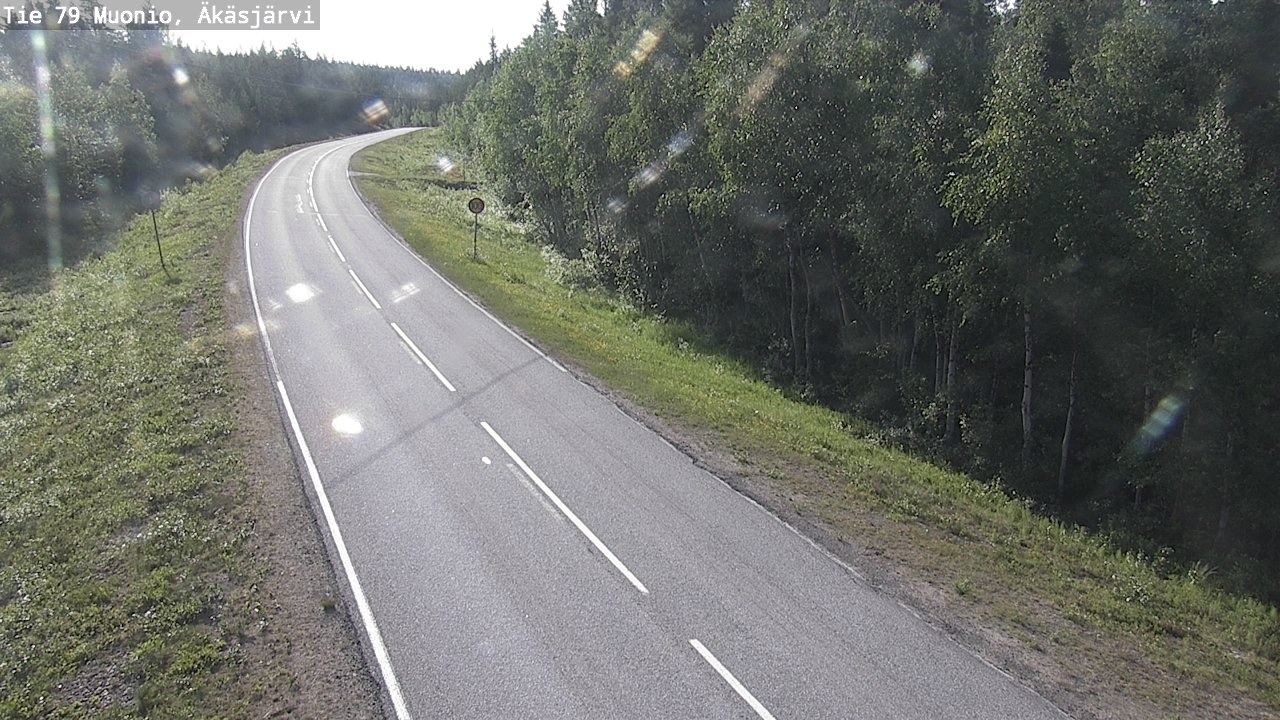 Weather Camera Image Road 79 Muonio, Äkäsjärvi, Muonio, Lappi