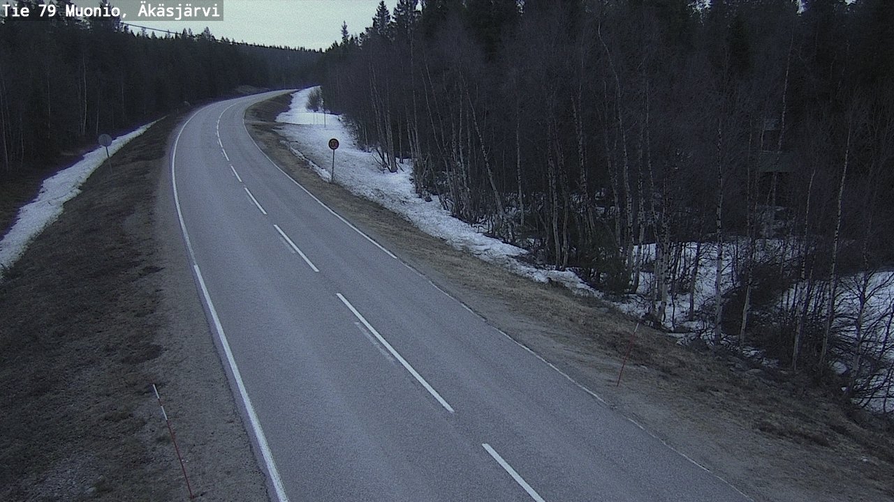 Weather Camera Image Road 79 Muonio, Äkäsjärvi, Muonio, Lappi