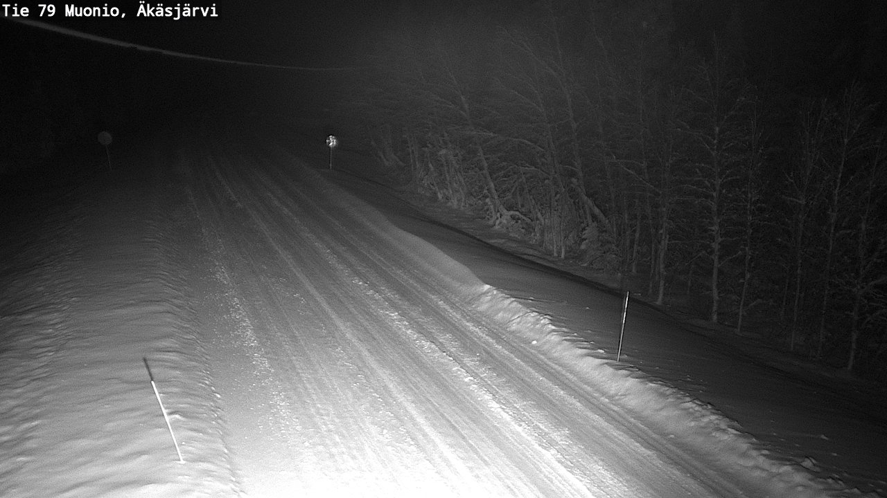 Weather Camera Image Väg 79 Muonio, Äkäsjärvi, Muonio, Lappi