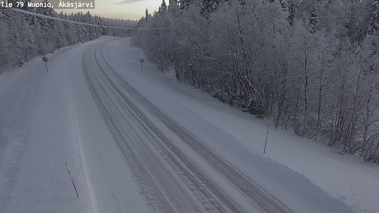 Weather Camera Image Road 79 Muonio, Äkäsjärvi, Muonio, Lappi