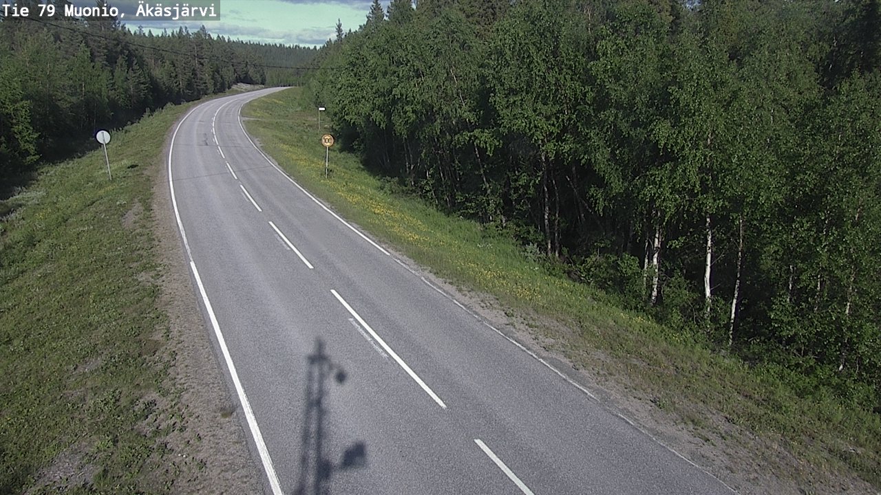 Weather Camera Image Road 79 Muonio, Äkäsjärvi, Muonio, Lappi