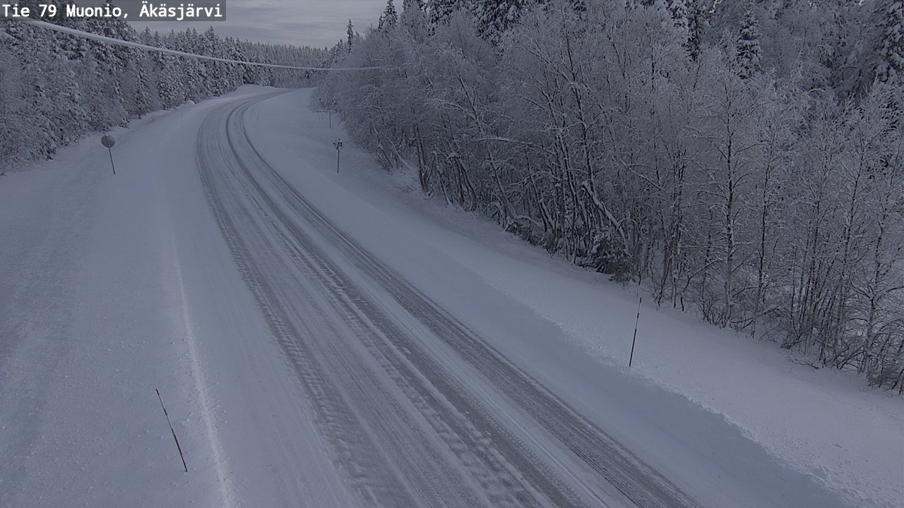 Weather Camera Image Väg 79 Muonio, Äkäsjärvi, Muonio, Lappi