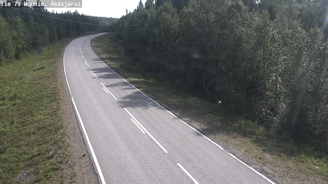 Weather Camera Image Väg 79 Muonio, Äkäsjärvi, Muonio, Lappi
