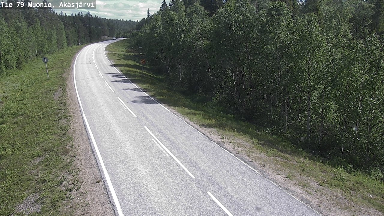 Weather Camera Image Road 79 Muonio, Äkäsjärvi, Muonio, Lappi